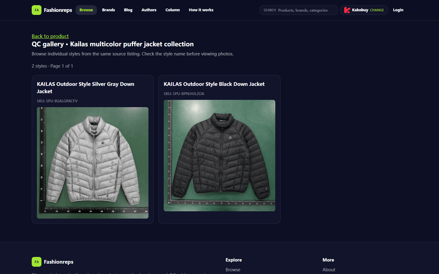 kailas Jackets: Compare Kakobuy, LitBuy, USFans Fees