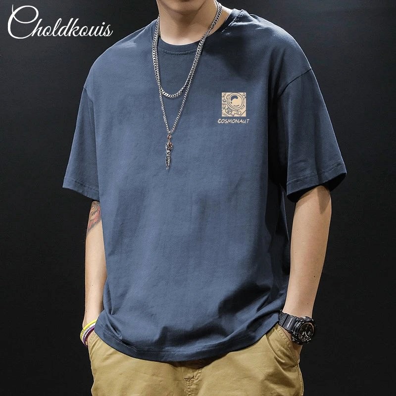 Foreign Trade Blue T-Shirt in Casual Streetwear Style Review: A $5.97 Cotton Crewneck Tested