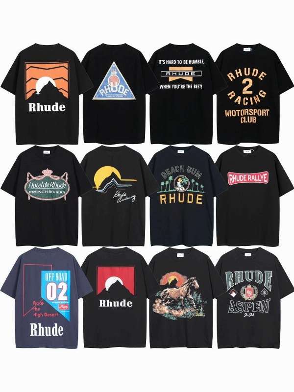 Rhude "Dark" Series T-Shirt Collection Review: A 250–300 GSM Tee With a Sizing Trap