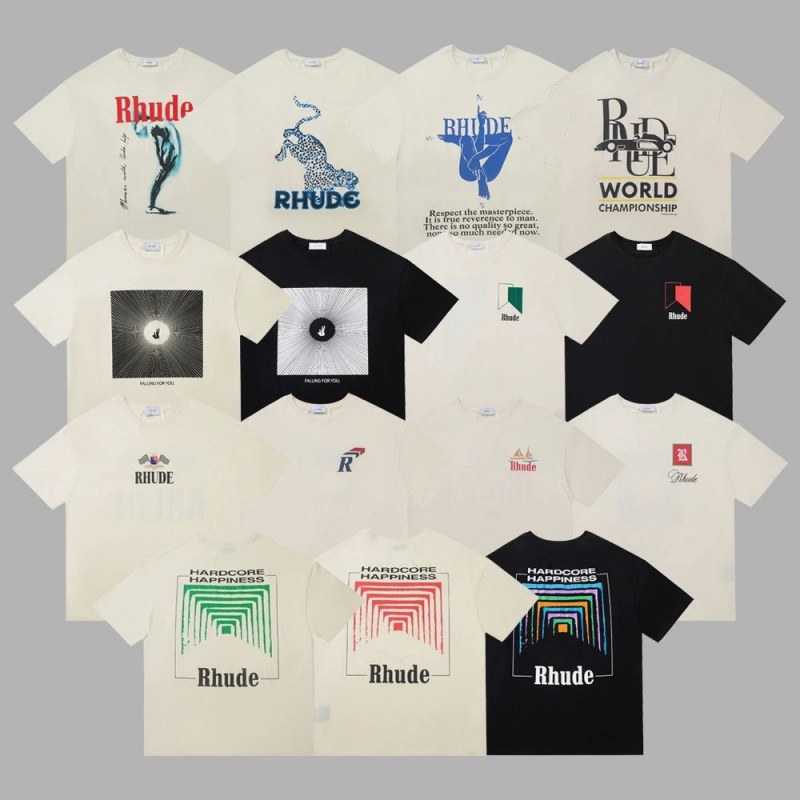 Rhude Multicolor T-Shirt Collection Review: One Boxy Tee, Measured Against Three Rivals at the Same Price