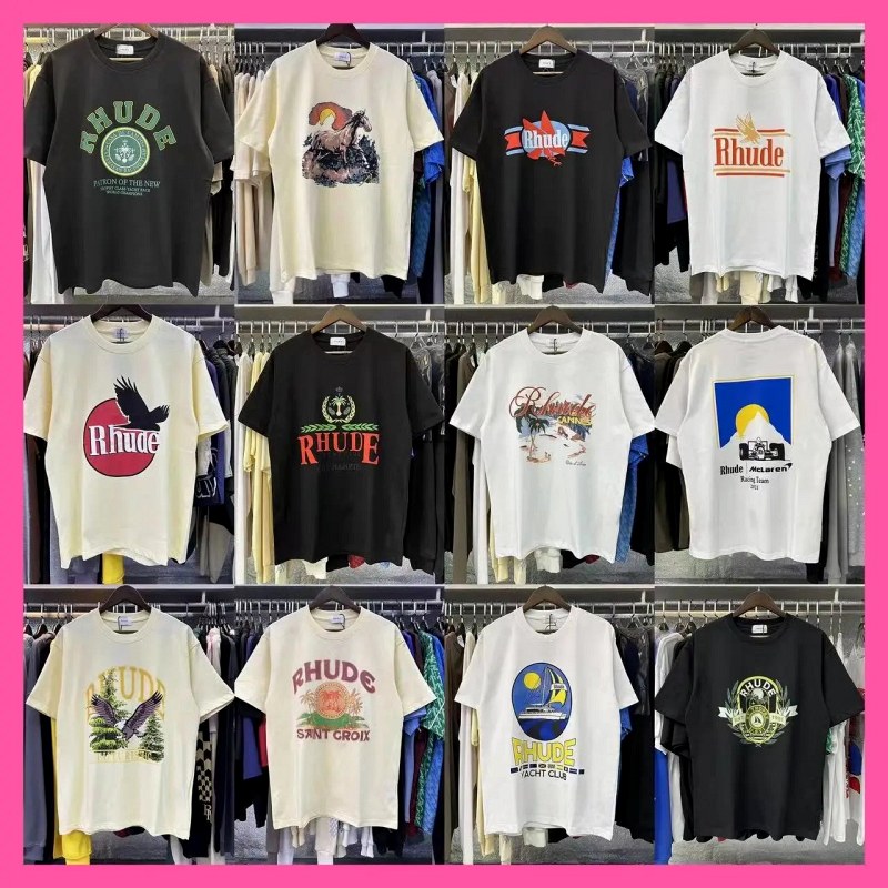 Rhude Streetwear T-Shirt Collection Review: 220g Long-Staple Cotton, and the Size You Should Actually Order